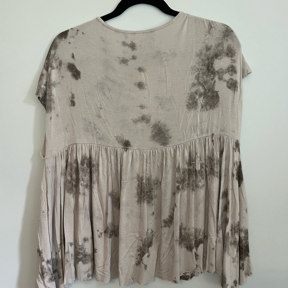 American Eagle - Grey Loose Flowy T-Shirt - X-Small - Picture 2 of 3